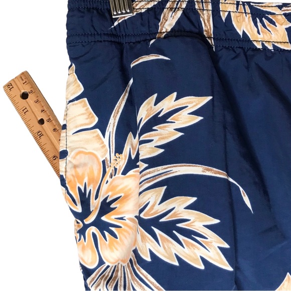 Tommy Bahama Men's Swim Trunks Blue Orange Floral Tropical Mesh Lined Beach - Picture 11 of 12